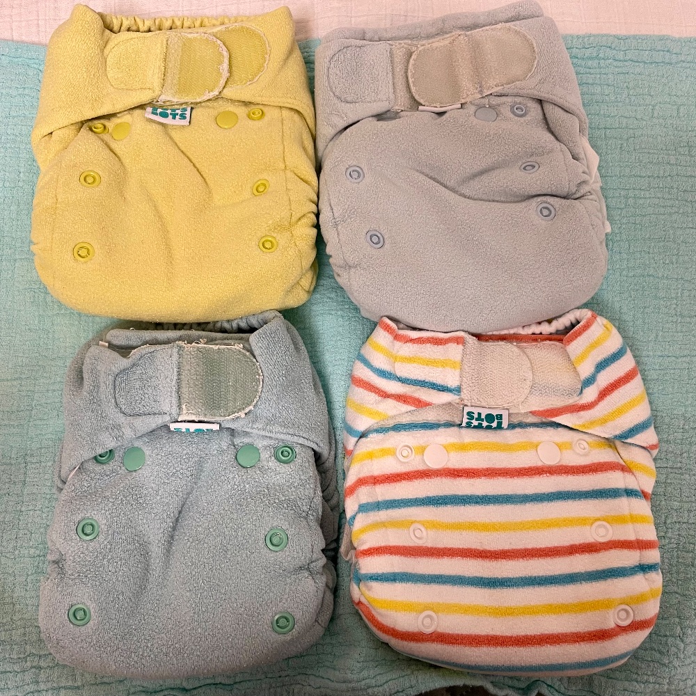 4 TotsBots Bamboozle OneSize Nachtwindeln mit Einlage