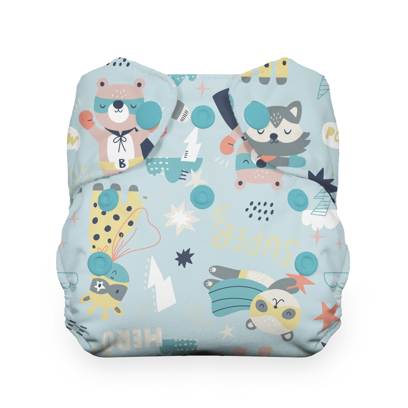 Thirsties Natural All-in-One Newborn mit Druckknöpfen