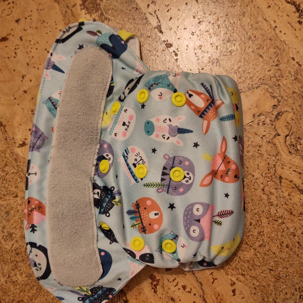 8 Blümchen-Windeln One Size