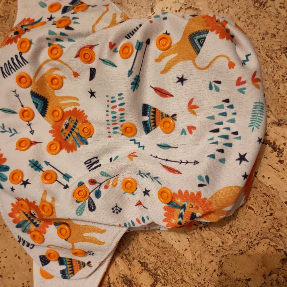 8 Blümchen-Windeln One Size