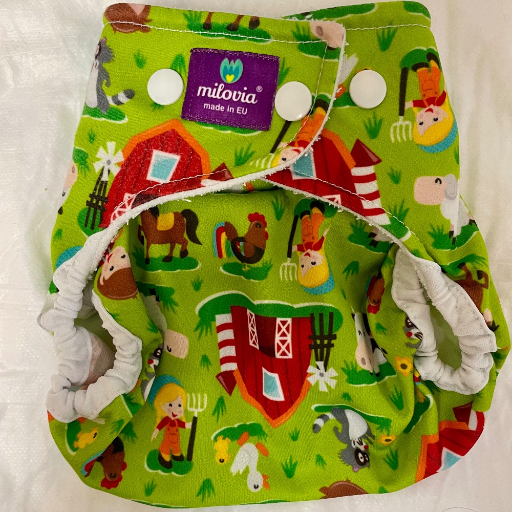 2 Milovia Überhosen OS Bauernhof und Gänse