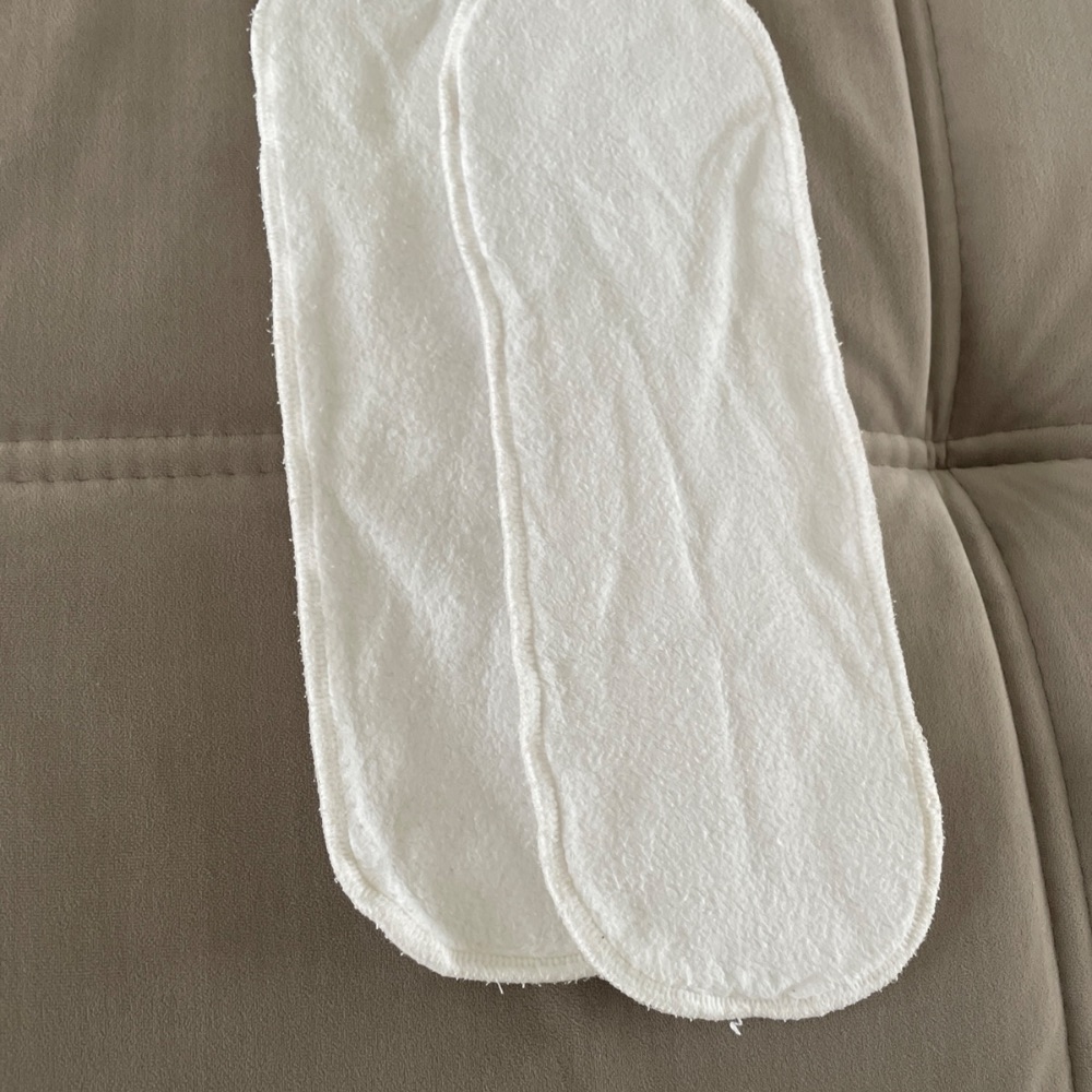 2x Hanfeinlagen von Blümchen