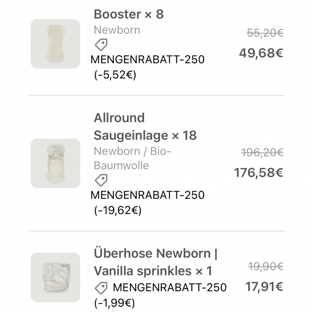 Hinzling Popolino Stoffwindelset