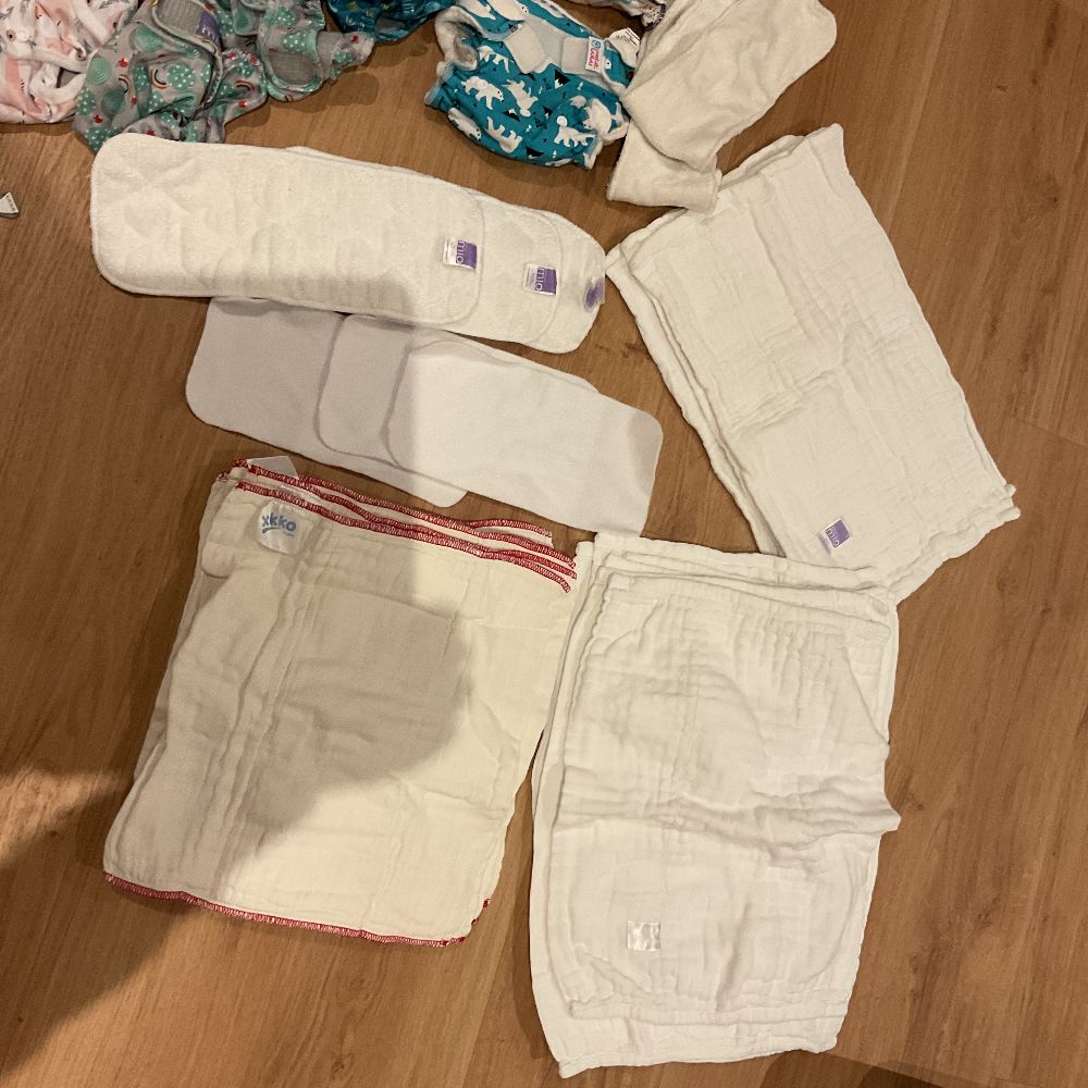 Sehr gut erhaltenes Stoffwindelset