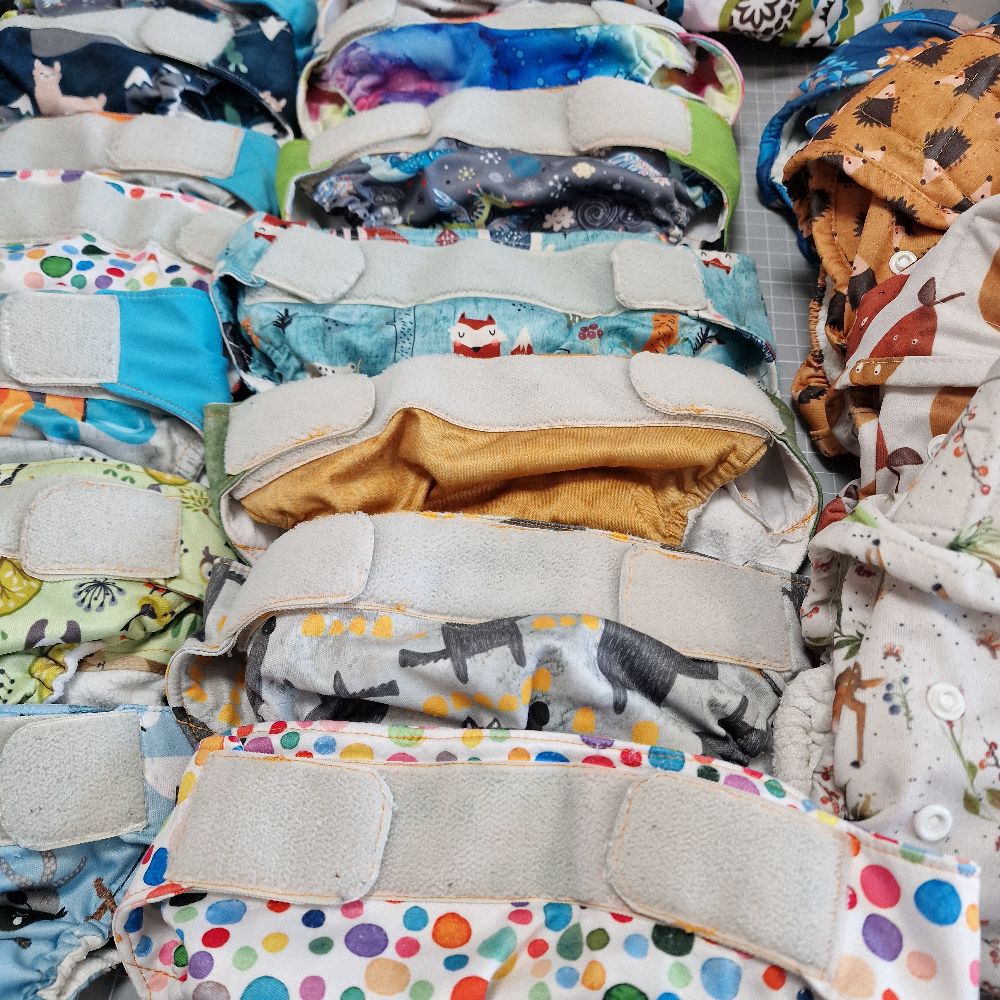 Großes Stoffwindelpaket Toddlersize 8 bis 18kg ca. Großes Stoffwindelpaket Toddlersize 8 bis 18kg ca.