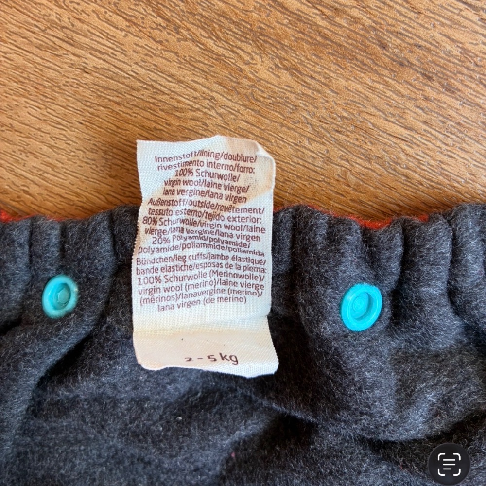 Schurwolle Außenwindel Hokkaido, Größe Neugeborene, Windelmanufaktur