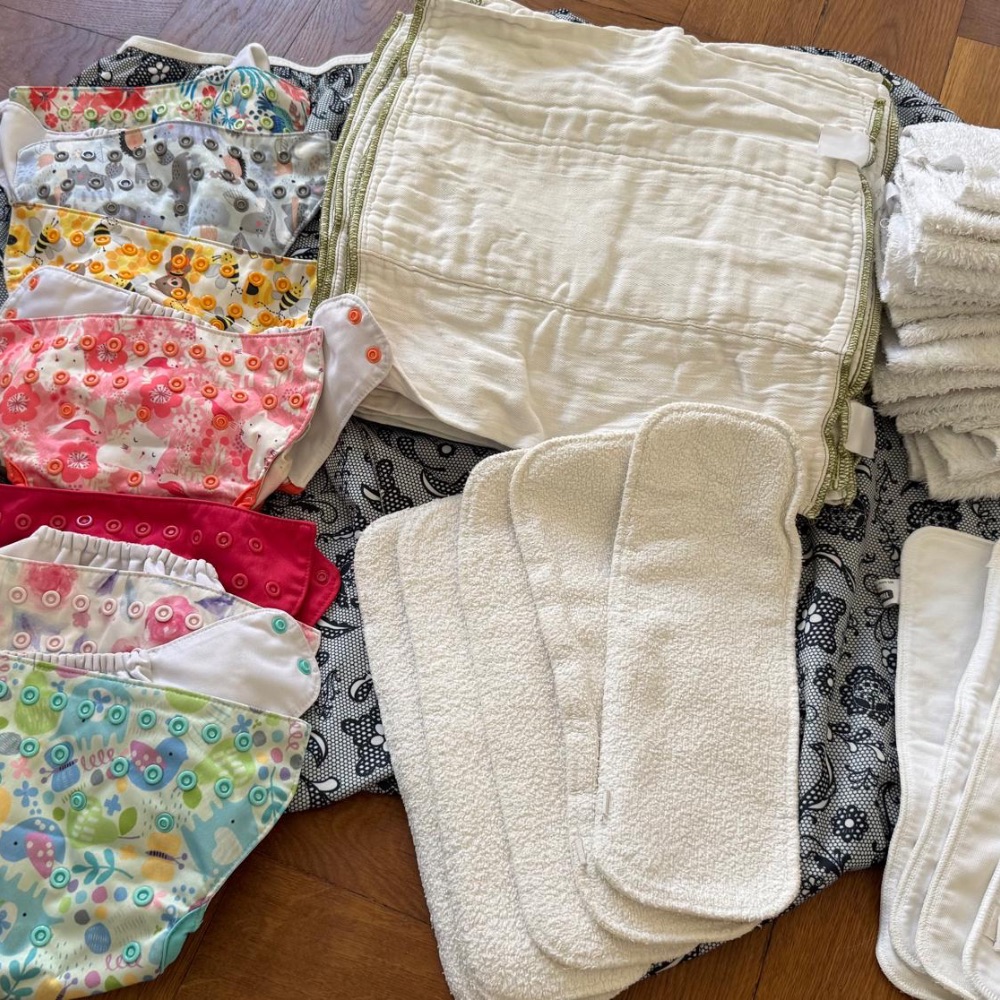Komplettset Blueberry Capri Überhosen und Prefolds