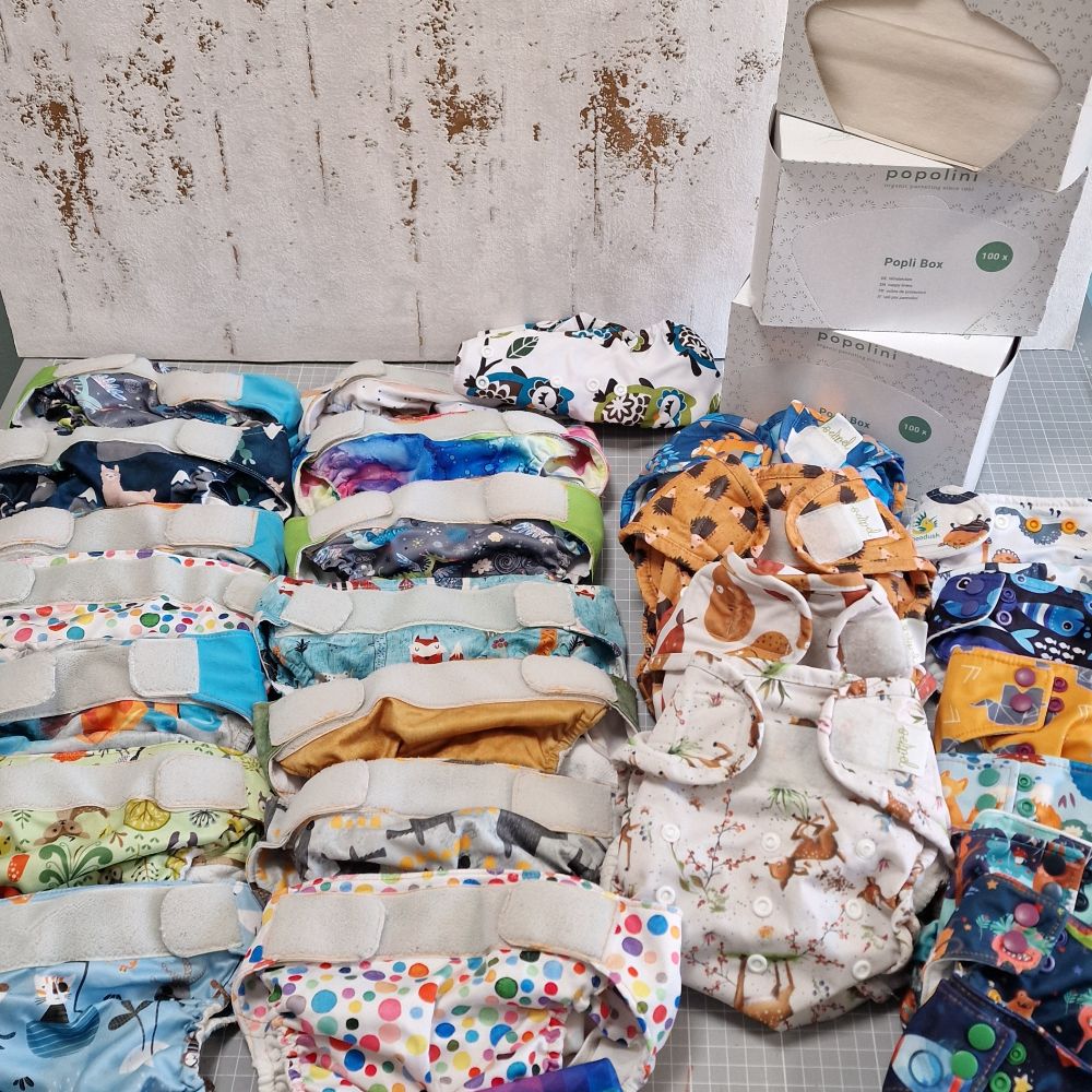 Großes Stoffwindelpaket Toddlersize 8 bis 18kg ca.