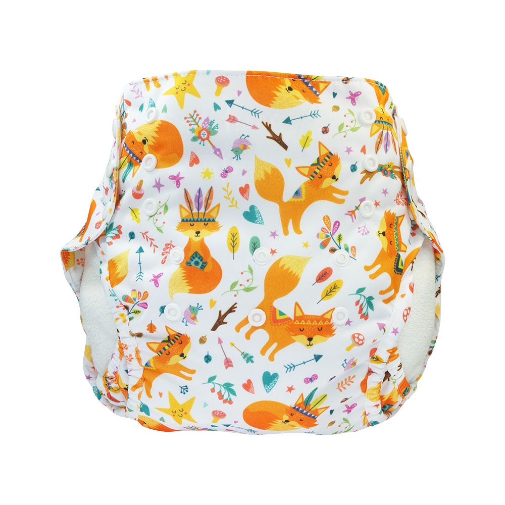Blümchen Überhose XL mit Druckknöpfen Blümchen Überhose XL mit Druckknöpfen