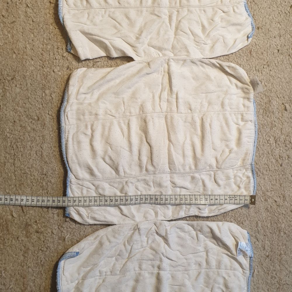 3 Blümchen blau Bambus Prefolds und 9 Thirsties Duo Hanf Prefolsd TOP ZUSTAND