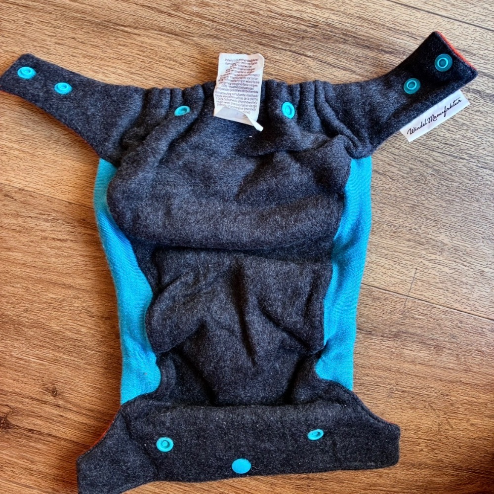 Schurwolle Außenwindel Hokkaido, Größe Neugeborene, Windelmanufaktur