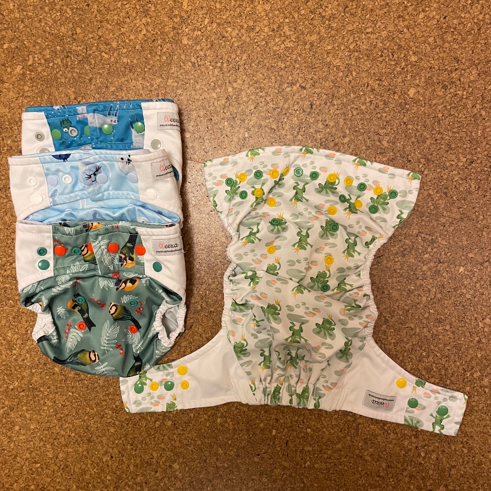 4 x Windelzauberland OS inkl. Lebiba, Booster und Flanell