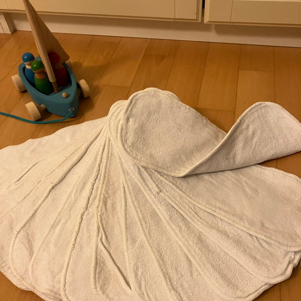 Blümchen, Saugeinlage Hanf-Bambusviskose, 14 Stück