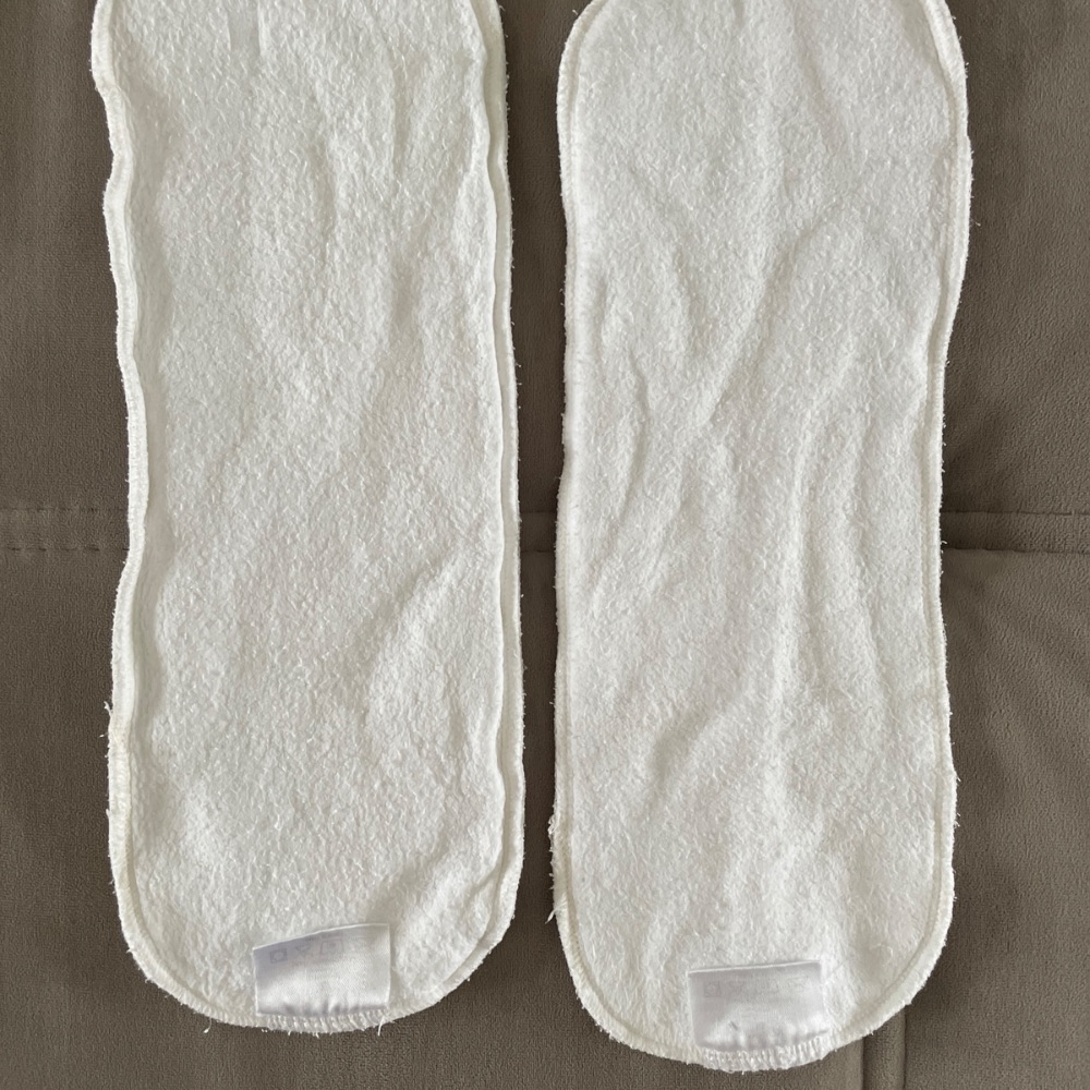 2x Hanfeinlagen von Blümchen