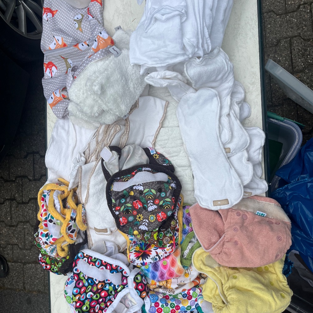 Gebrauchte Stoffwindeln - gut erhalten
