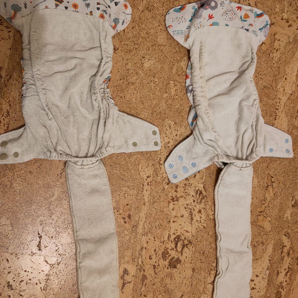 8 Blümchen-Windeln One Size