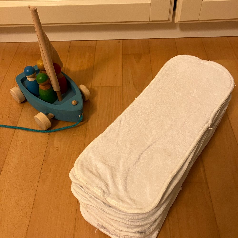 Blümchen, Saugeinlage Hanf-Bambusviskose, 14 Stück