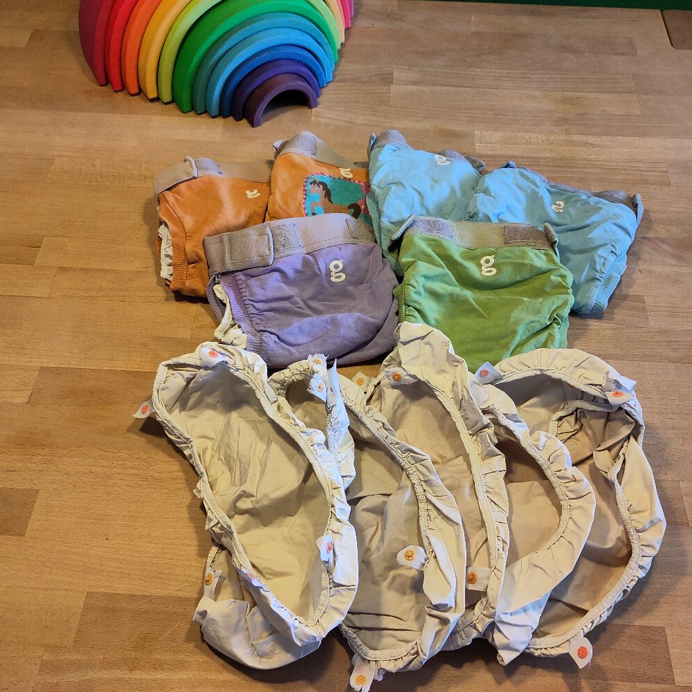 Großes Stoffwindelpaket für die gesamte Wickelzeit Großes Stoffwindelpaket für die gesamte Wickelzeit