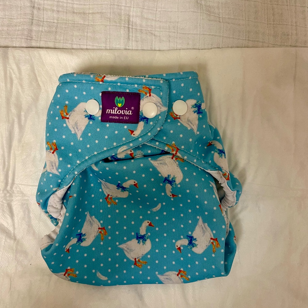 2 Milovia Überhosen OS Bauernhof und Gänse