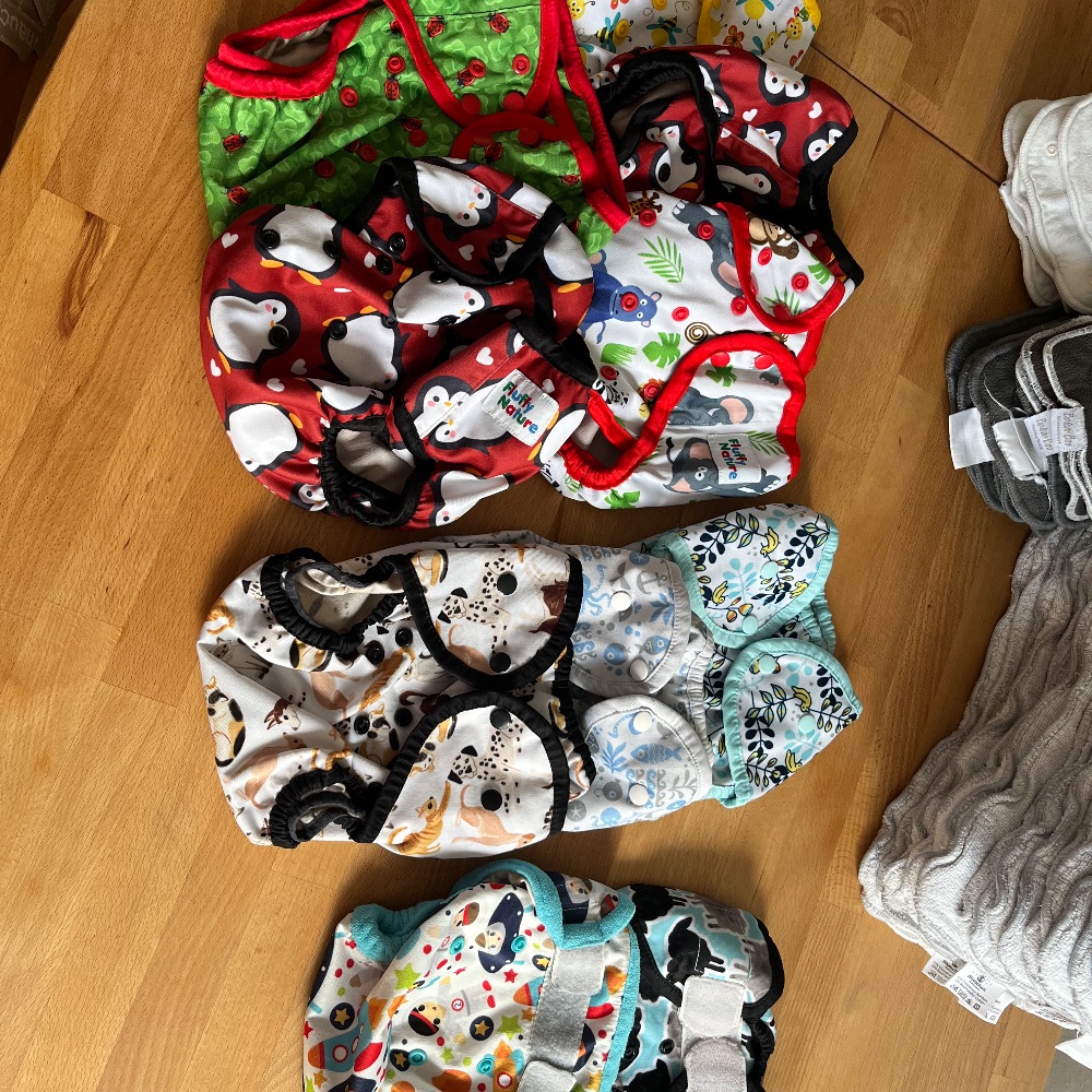 Stoffwindelpaket XL Toddler size Fluffy Nature, Thirsties