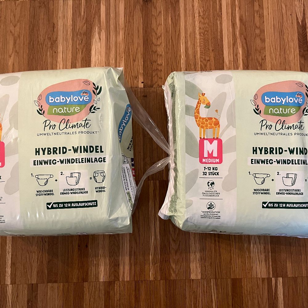 Einwegsaugeinlage von Babylove Nature Größe M 2 Packungen