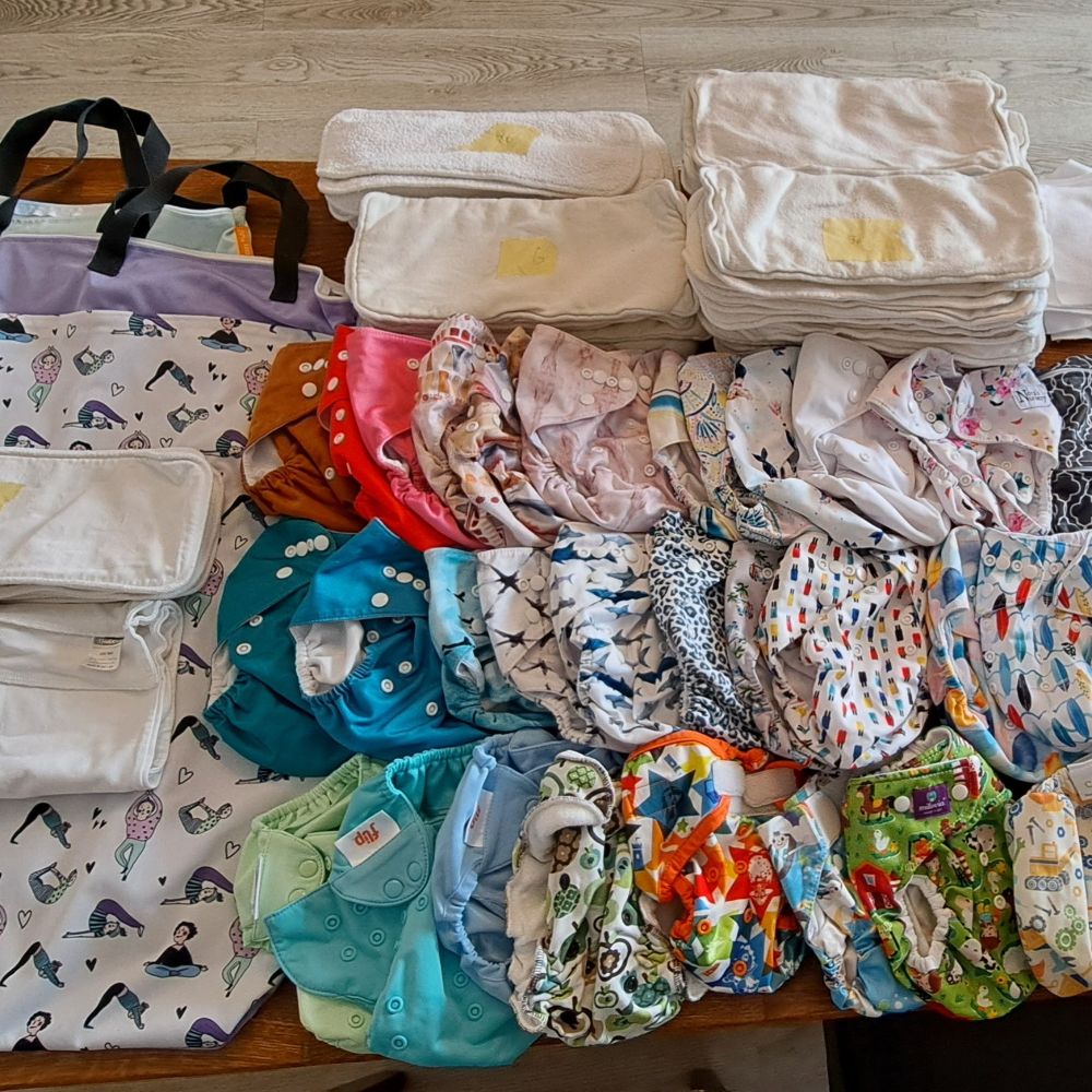 Großes Stoffwindel Set, 29 Überhosen, 81 Einlagen, Zubehör, Top Zustand Großes Stoffwindel Set, 29 Überhosen, 81 Einlagen, Zubehör, Top Zustand