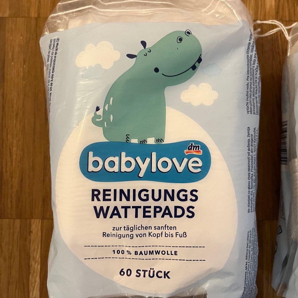 Reinigungswattepads Babylove 2 Packungen