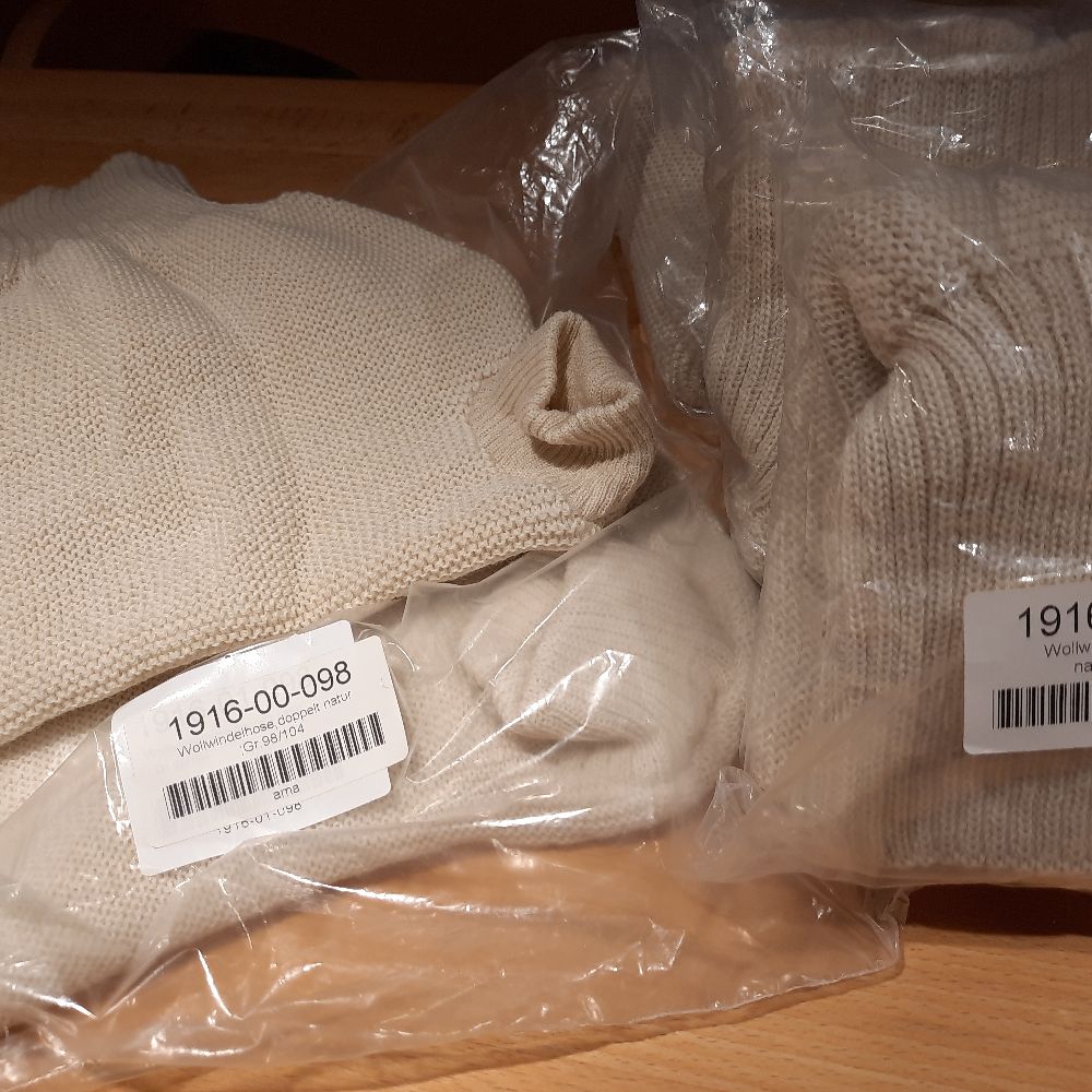 Wollüberhosen Hans Natur