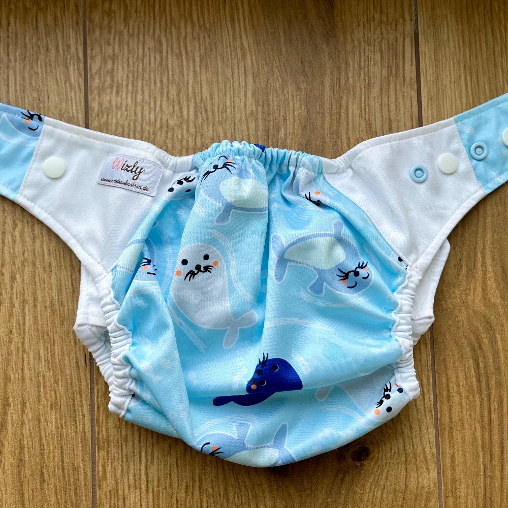 Wizly Stoffwindelüberhose mit Druckknöpfen 2x