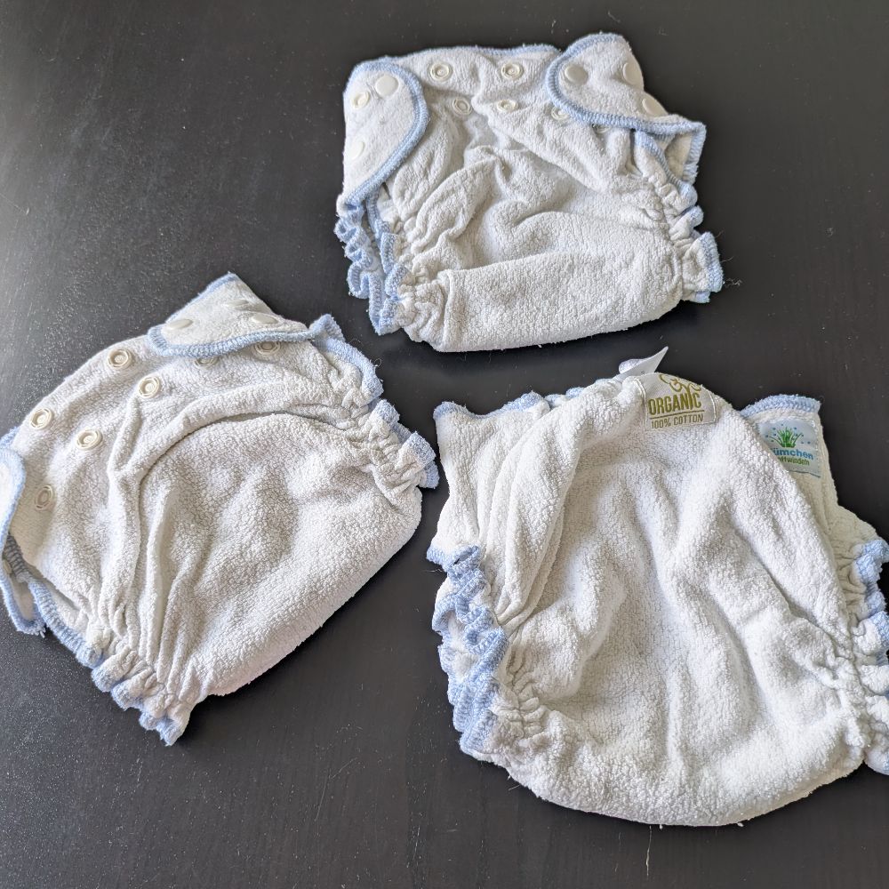 Blümchen Höschen Windeln Größe L-8-15kg
