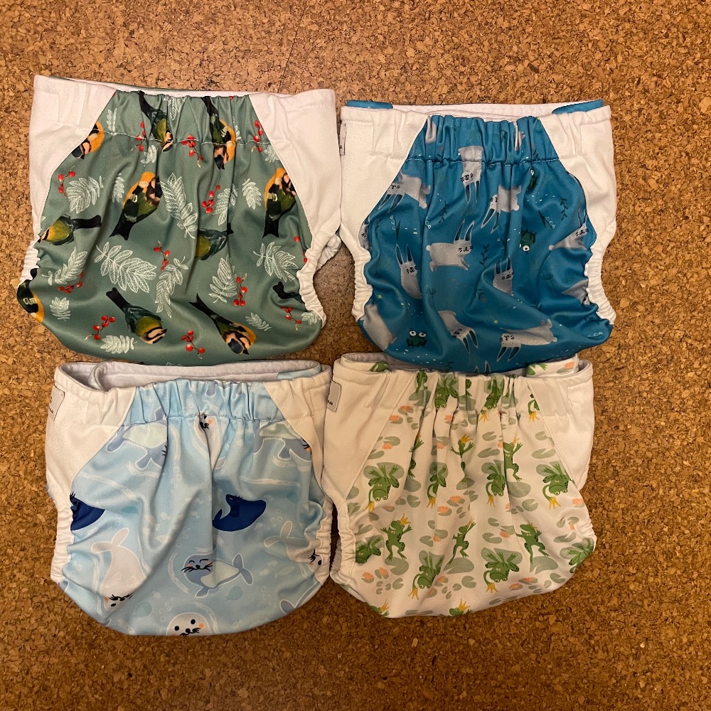 4 x Windelzauberland OS inkl. Lebiba, Booster und Flanell
