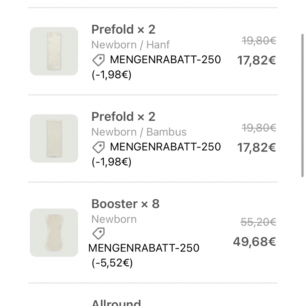 Hinzling Popolino Stoffwindelset