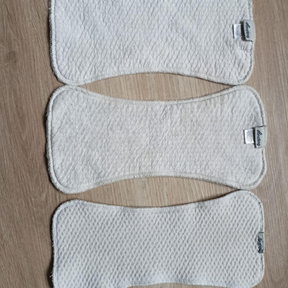 3x Hinzling Stoffwindel Booster-Einlagen OneSize Bambus Baumwolle