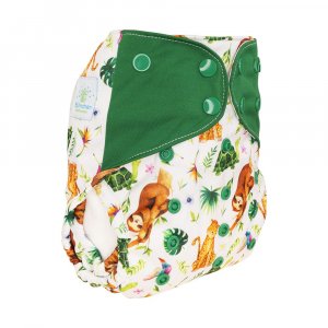 Blümchen Überhose One Size mit Druckknöpfen Blümchen Überhose One Size mit Druckknöpfen