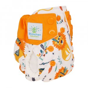 Blümchen All-in-One Newborn mit Druckknöpfen Blümchen All-in-One Newborn mit Druckknöpfen