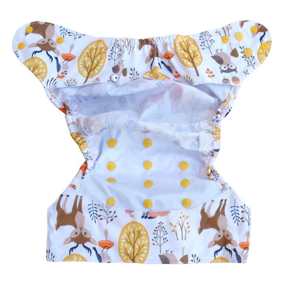 Kanga Care Rumparooz Cloth Diaper Cover - Newborn Snap Honey 4-15