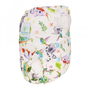 Blümchen Überhose Newborn mit Klettverschluss Blümchen Überhose Newborn mit Klettverschluss