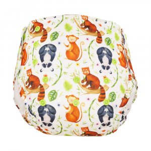 Blümchen Überhose XL mit Druckknöpfen Blümchen Überhose XL mit Druckknöpfen