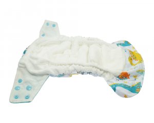 Blümchen All-in-One Windel One Size Bambus mit Klettverschluss Blümchen All-in-One Windel One Size Bambus mit Klettverschluss