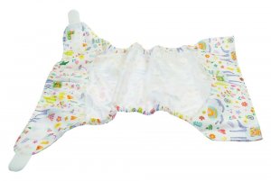 Blümchen Überhose Slim fit One Size mit Klettverschluss
