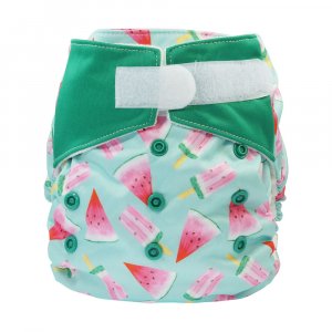 Blümchen All-in-One Windel One Size Bambus mit Klettverschluss Blümchen All-in-One Windel One Size Bambus mit Klettverschluss