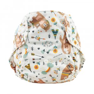 Blümchen Überhose XL mit Druckknöpfen Blümchen Überhose XL mit Druckknöpfen