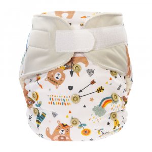 Blümchen All-in-One Windel One Size Organic mit Klettverschluss Blümchen All-in-One Windel One Size Organic mit Klettverschluss