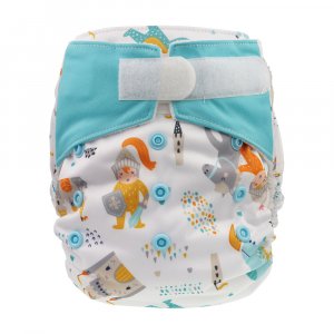 Blümchen All-in-One Windel One Size Bambus mit Klettverschluss Blümchen All-in-One Windel One Size Bambus mit Klettverschluss