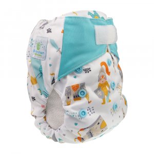 Blümchen All-in-One Windel One Size Bambus mit Klettverschluss Blümchen All-in-One Windel One Size Bambus mit Klettverschluss