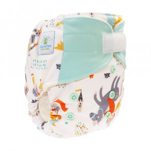 Blümchen All-in-One Windel One Size Organic mit Klettverschluss Blümchen All-in-One Windel One Size Organic mit Klettverschluss