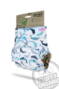 Petit Lulu Höschenwindel Fluffy Organic One Size mit Druckknöpfen Petit Lulu Höschenwindel Fluffy Organic One Size mit Druckknöpfen