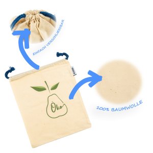 Skojig Brot- und Gemüsetaschen Baumwolle 4 Stück Skojig Brot- und Gemüsetaschen Baumwolle 4 Stück
