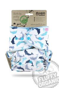 Petit Lulu Höschenwindel Fluffy Organic One Size mit Druckknöpfen Petit Lulu Höschenwindel Fluffy Organic One Size mit Druckknöpfen