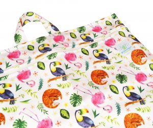 Blümchen hängender Windelsack Gr. XL Blümchen hängender Windelsack Gr. XL